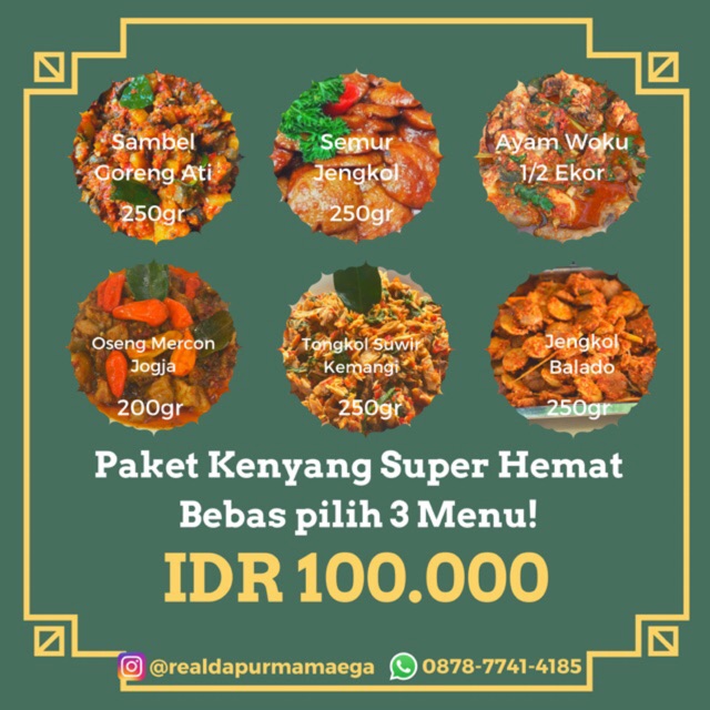 

PAKET KENYANG SUPER HEMAT (3 MENU SUKA SUKA)