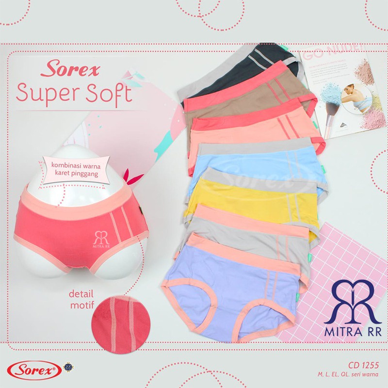 CD Sorex Basic Super Soft 1255 Celana Dalam Wanita Kombinasi