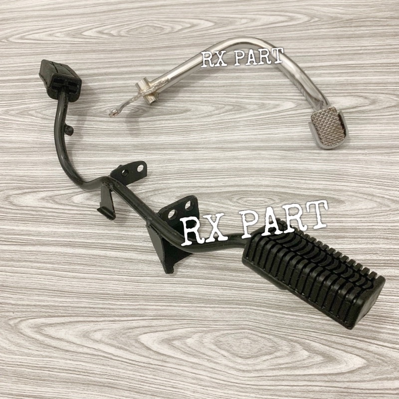 Besi barstep rx king + Step depan karet + Pedal rem rx king 1997 - 2008