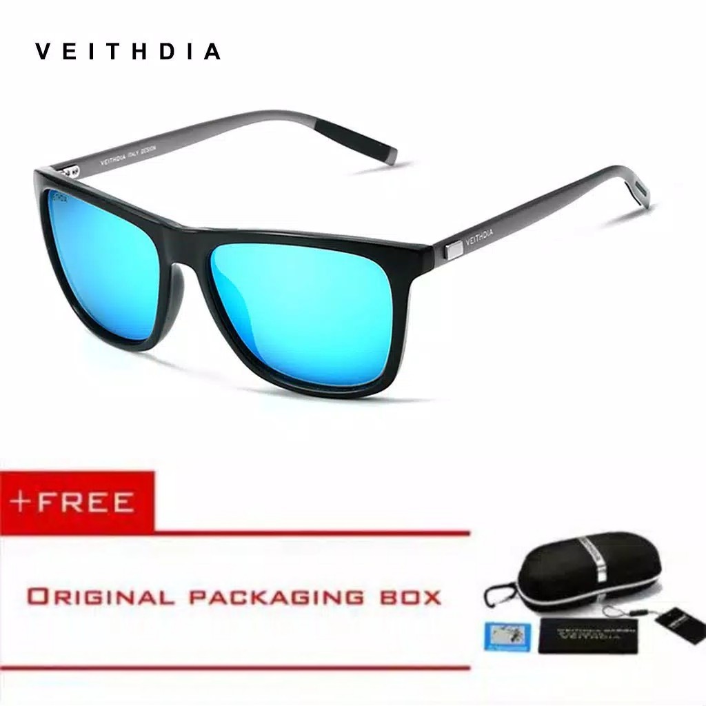 Kacamata Veithdia Anti UV400 Polarized Pria Wanita V6108