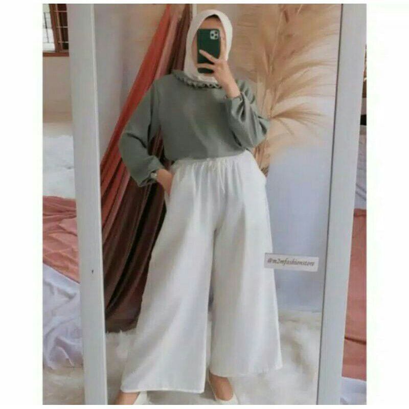 Celana Kulot Uniqlo Original Panjang Wanita Polos