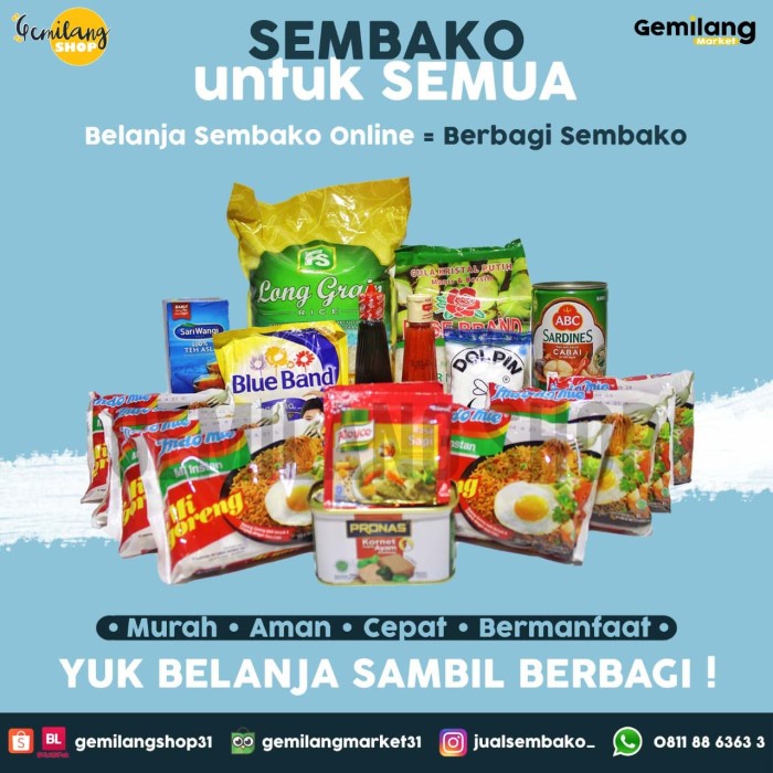 

Bf301Gf Paket Sembako 5Kg Kirim Ekspedisi Gdfd601A