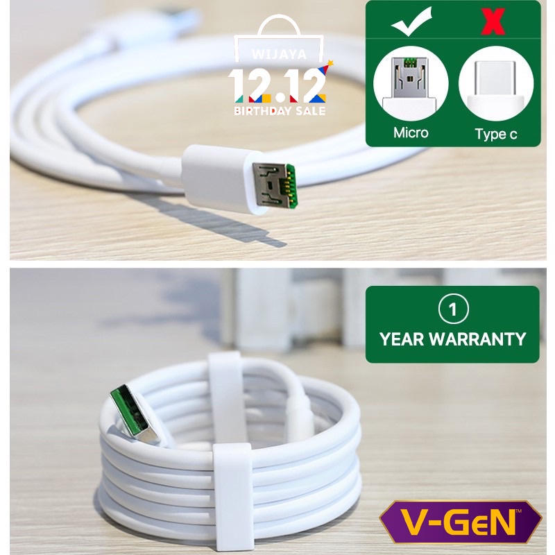 Kabel Data R15 Micro Original OPPO VOOC 4A F5 F3 F9 Real Ori