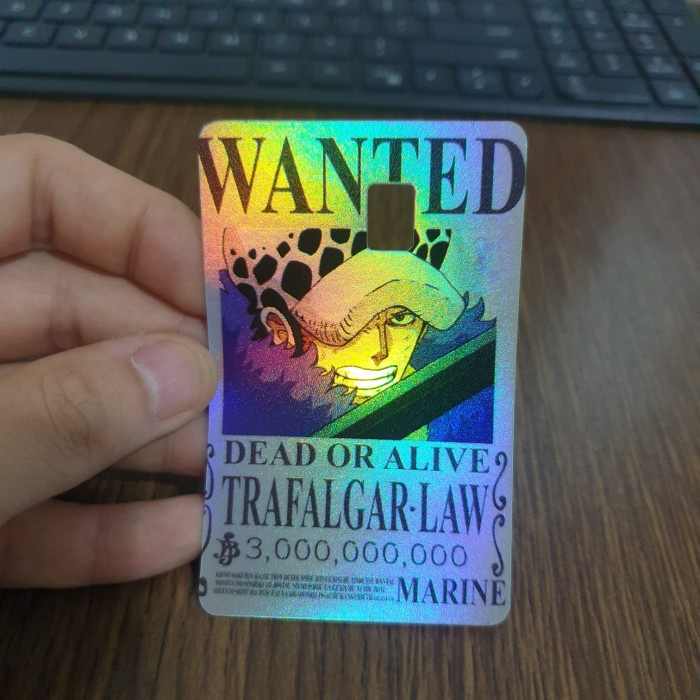

Sticker Skin ATM / Debit Hologram CH0001 - One Piece - Bounty LAW