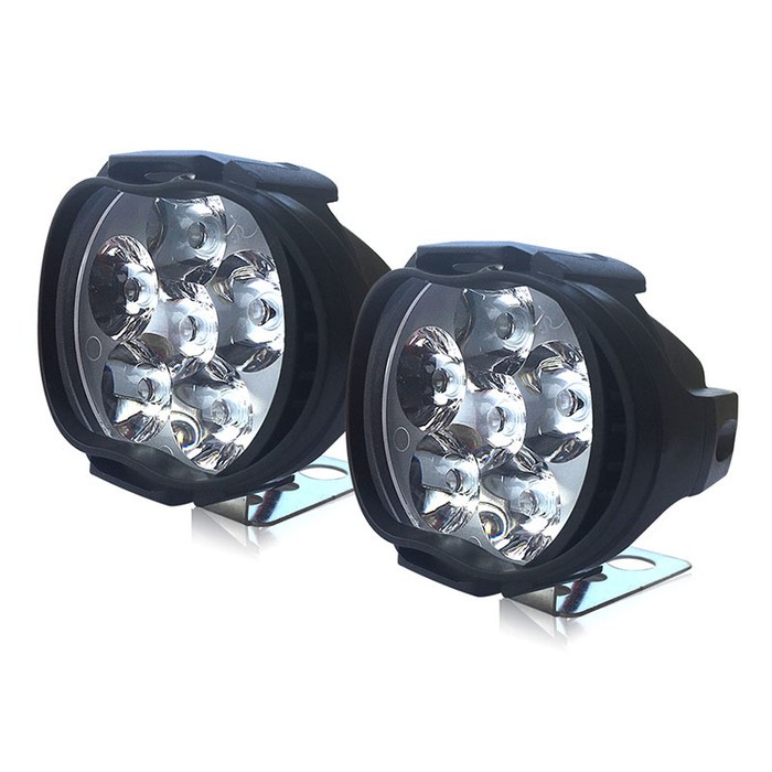 CNSUNNYLIGHT Lampu Tembak Motor LED High Beam 1000 Lumens 2 Pcs U5