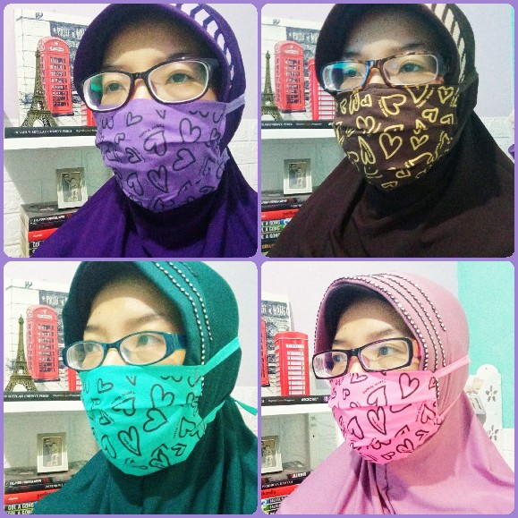 (best Seller) Spnb Masker Non Medis Hijab Dan Non Hijab Kain Nikita Premium Dengan Slot Tissue