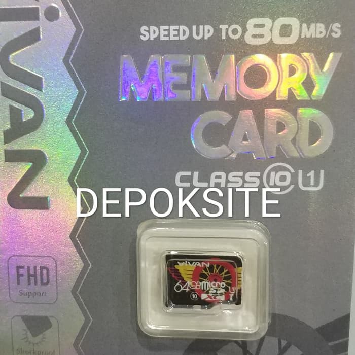 Original Mikro Sd Memori Card Vivan 64Gb Dji Spark Mavic Phantom 3/4 Ze33821