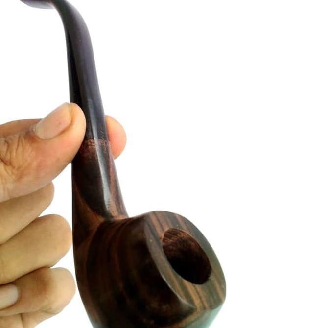 yang dicari@@@@] Pipa Cangklong Tembakau Canglong Bahan Tanduk Kerbau + Kayu Handmade