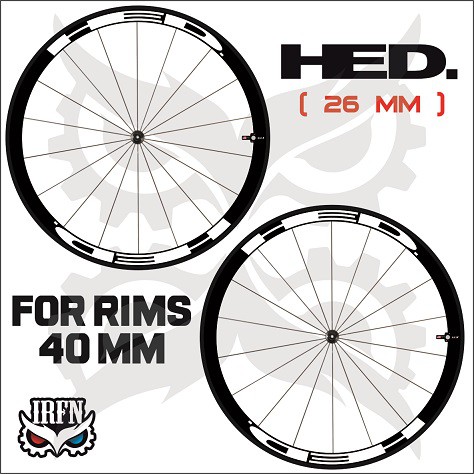 Stiker Decal Rim HED jet 4 lebar 26 Mm