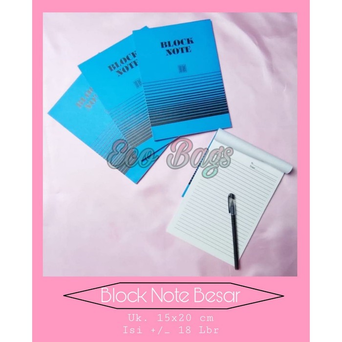 Block Note A5 / BM Block Note A5 / Block Note Besar Uk 15 x 20 cm