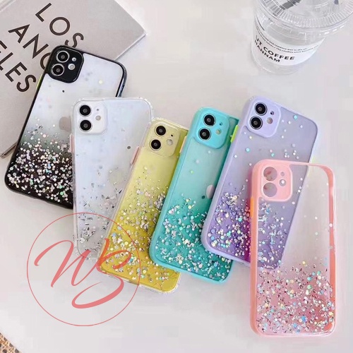 Softcase Casing Case Fuze Candy Motif Star Glitter Bling Bling Samsung M02S M11 M12 WS435
