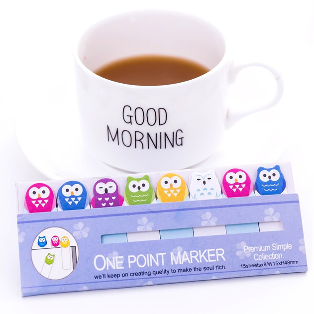 Sticky Note Memo Papers Yuru Series-Burung Hantu