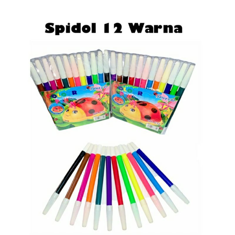 

spidol 12 warna/spidol ( pak )