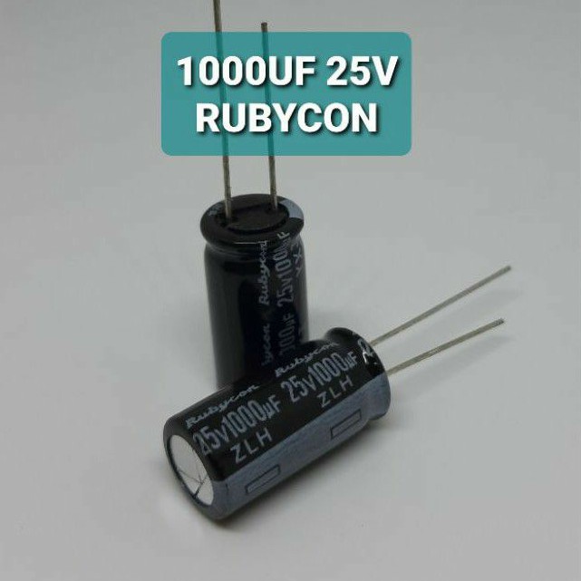 ELKO 1000UF 25V ELCO 1000UF25V RUBYCON ORIGINAL