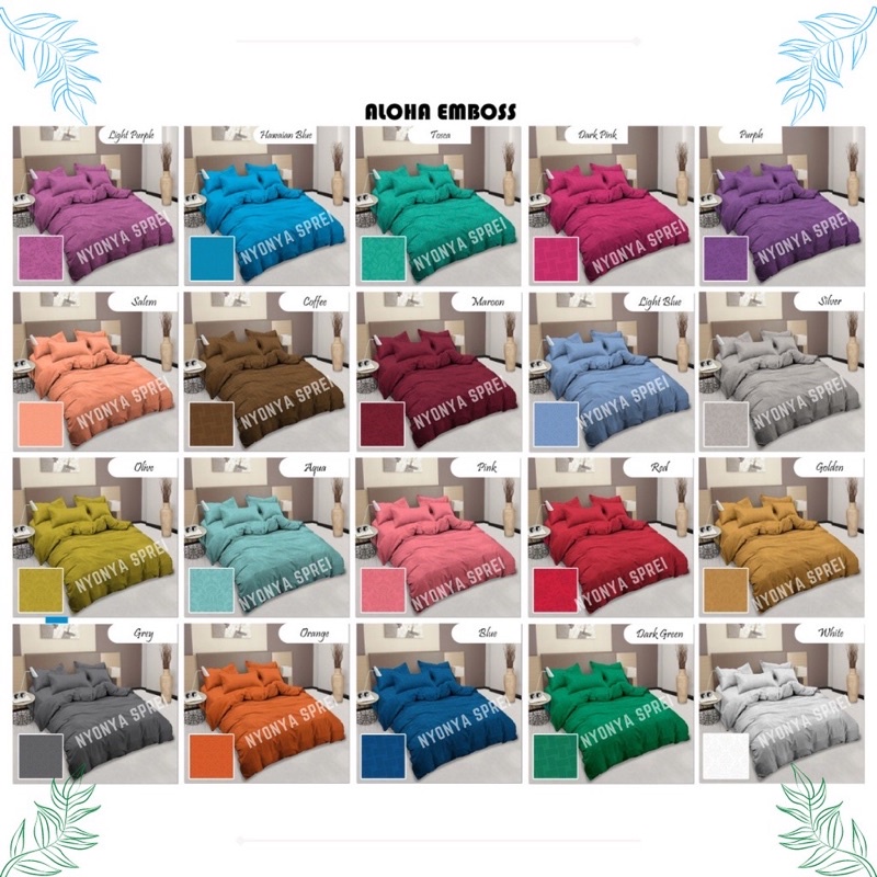 Sprei Aloha polos single 120x200 | Sprei polos no 3