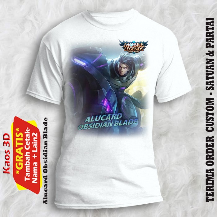 Kaos ANAK PREMIUM  ALUCARD OBSIDIAN BLADE  MOBILE LEGENDS