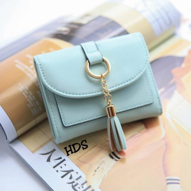 Dompet Wanita Mini Pendek Kecil Lipat Simple Wallet / Dompet mini ring rumbay ngambay