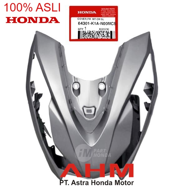 Cover front tameng Beat ECO Street K1A SILVER DOF 64301K1AN00MCS