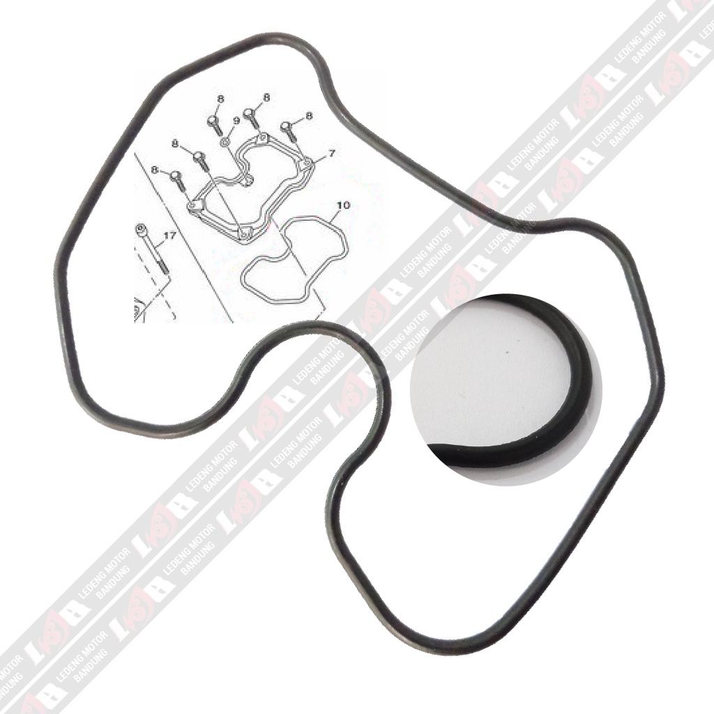 Karet Seal Gasket Head Cover Vixion Old NVL Jupiter MX 135 SKO Sil Oring Blok Mesin