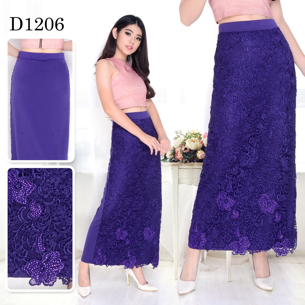 Rok Panjang Brokat IMPORT #4