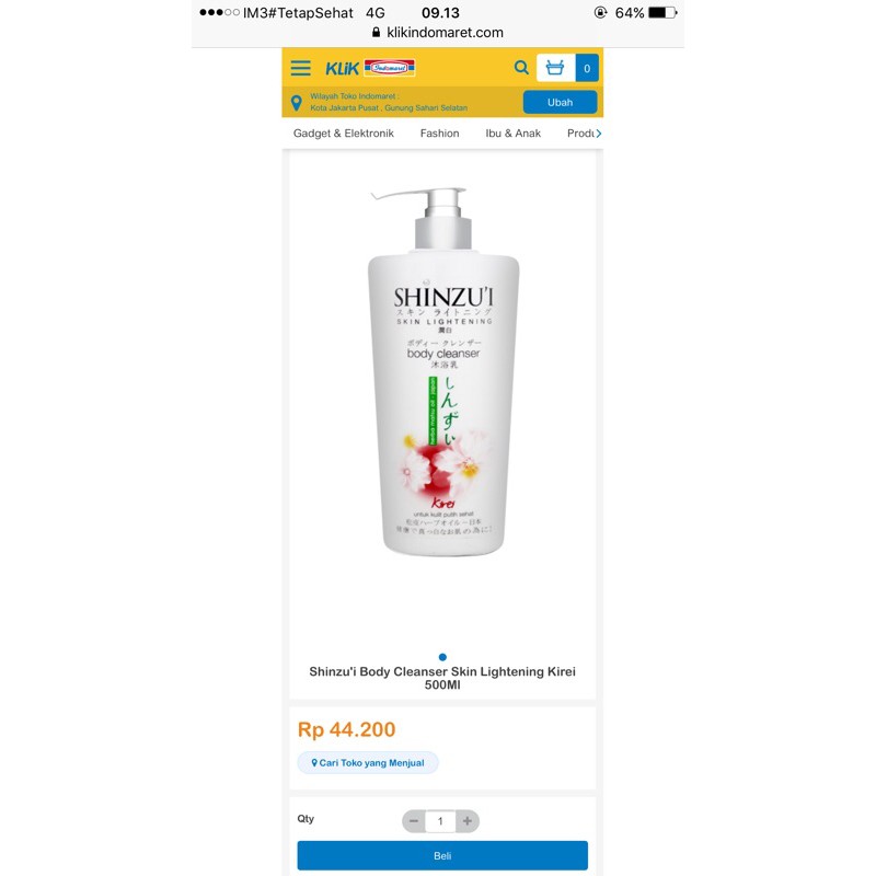 shinzui 500ml | sabun shinzui