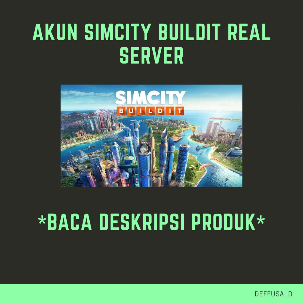 Reupload Akun Simcity Buildit Real Server Murah Shopee Indonesia