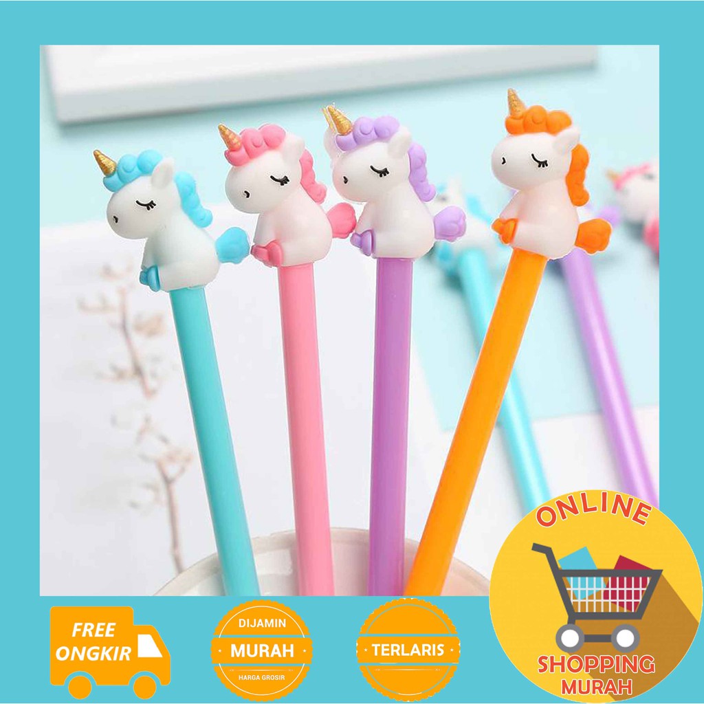 

[O.S.M] PENA MOTIF CUTE UNICORN - PULPEN UNICORN CUTE TERBARU - PENA UNICORN