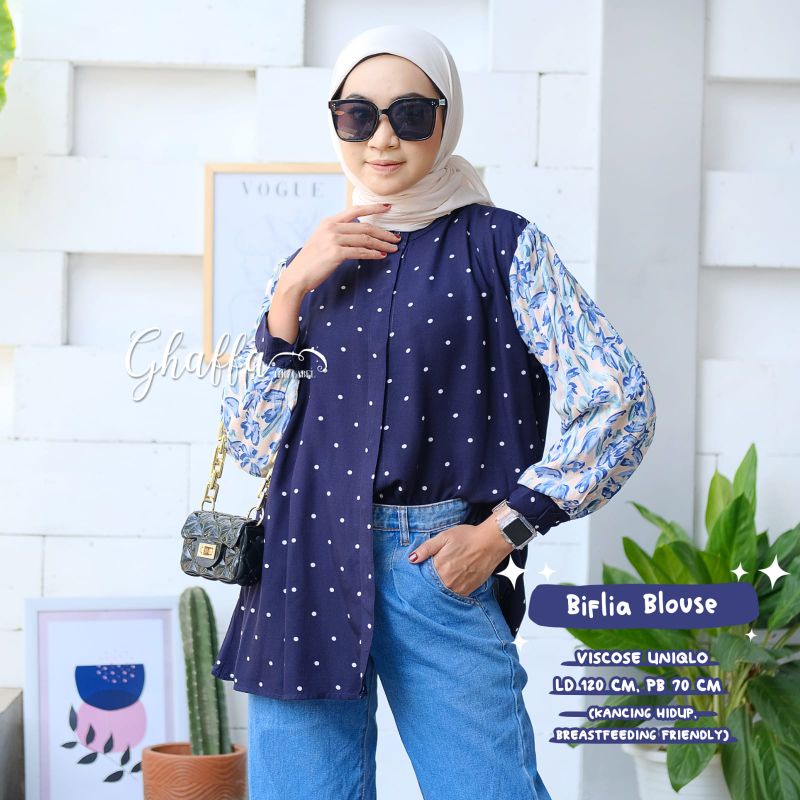 BIFLIA BLOUSE ORI BY GAFFA (BUSUI FULL KANCING)
