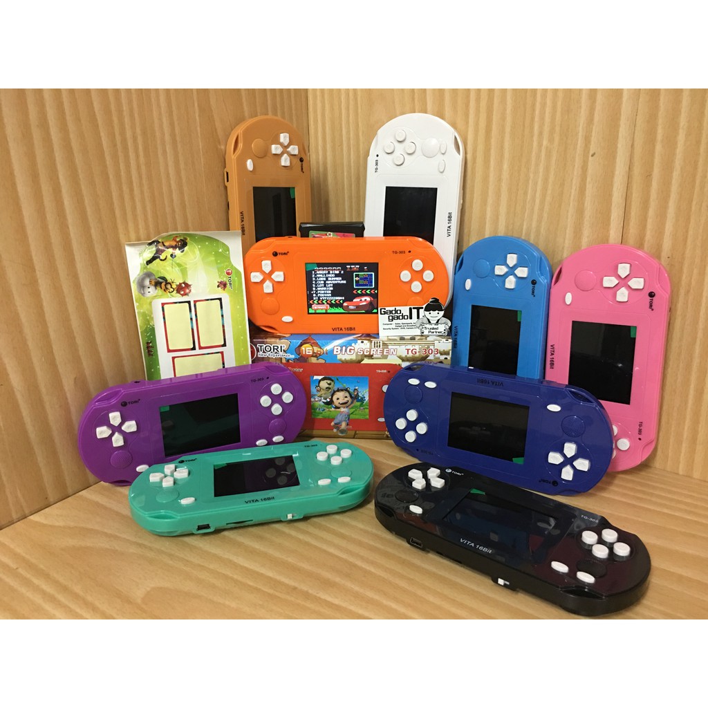 Game PSP Anak-anak P2P TORI VITA TG-303 16Bit Great Station Game