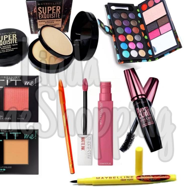 ➭ Paket Kosmetik Mayline murah lengkap / Paket Set Maybeline Super Komplit / PAKET KOSMETIK 4IN1 (p.