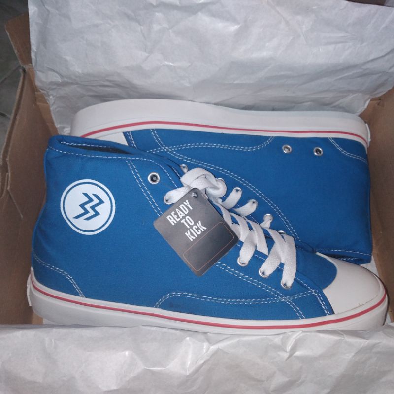 Sepatu Geoff Max timeless HI blue red size 41