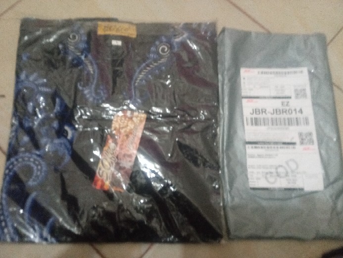 Terlaris Kemeja Batik Pria Hitam Manis Kujang Coklat