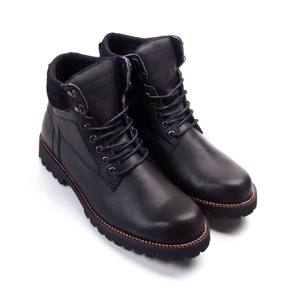 PENTATONIC BLACK |FORIND x Reyl| Sepatu Kulit Asli Safety Boot Vintage Klasik Besi Original Footwear