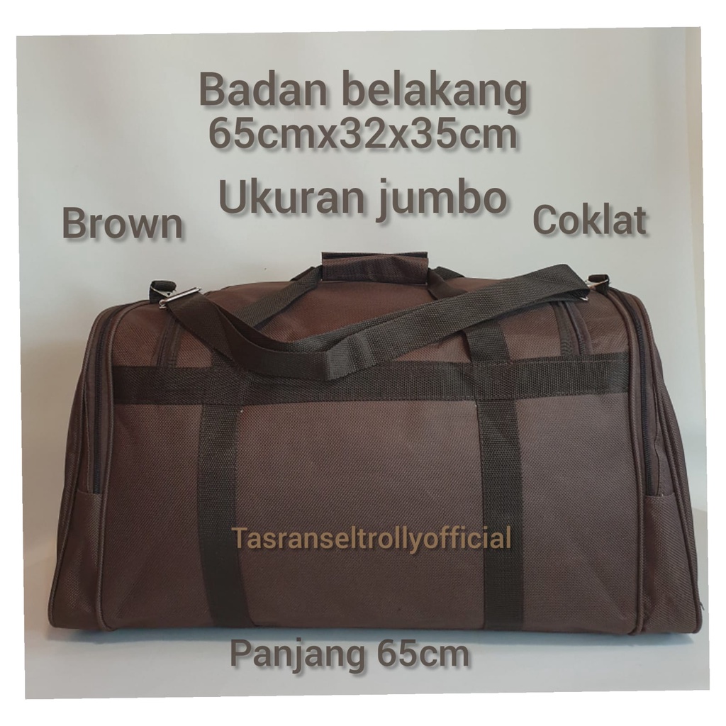 Tas Pakaian Travel Bag Polo Interclub 65cmx32x35cm ukuran Jumbo original.