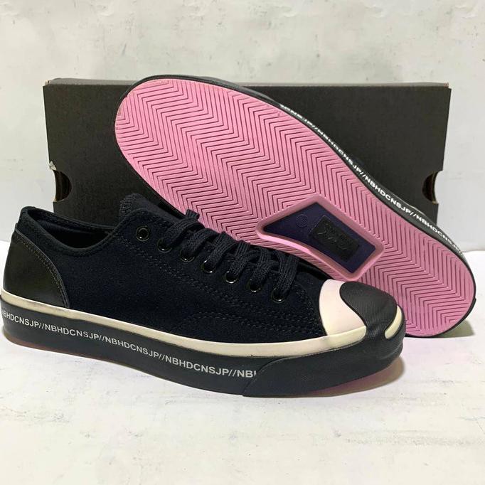 OPEN SALE CONVERSE JACK PURCELL X NEIGHBORHOOD BLACK PREMIUM