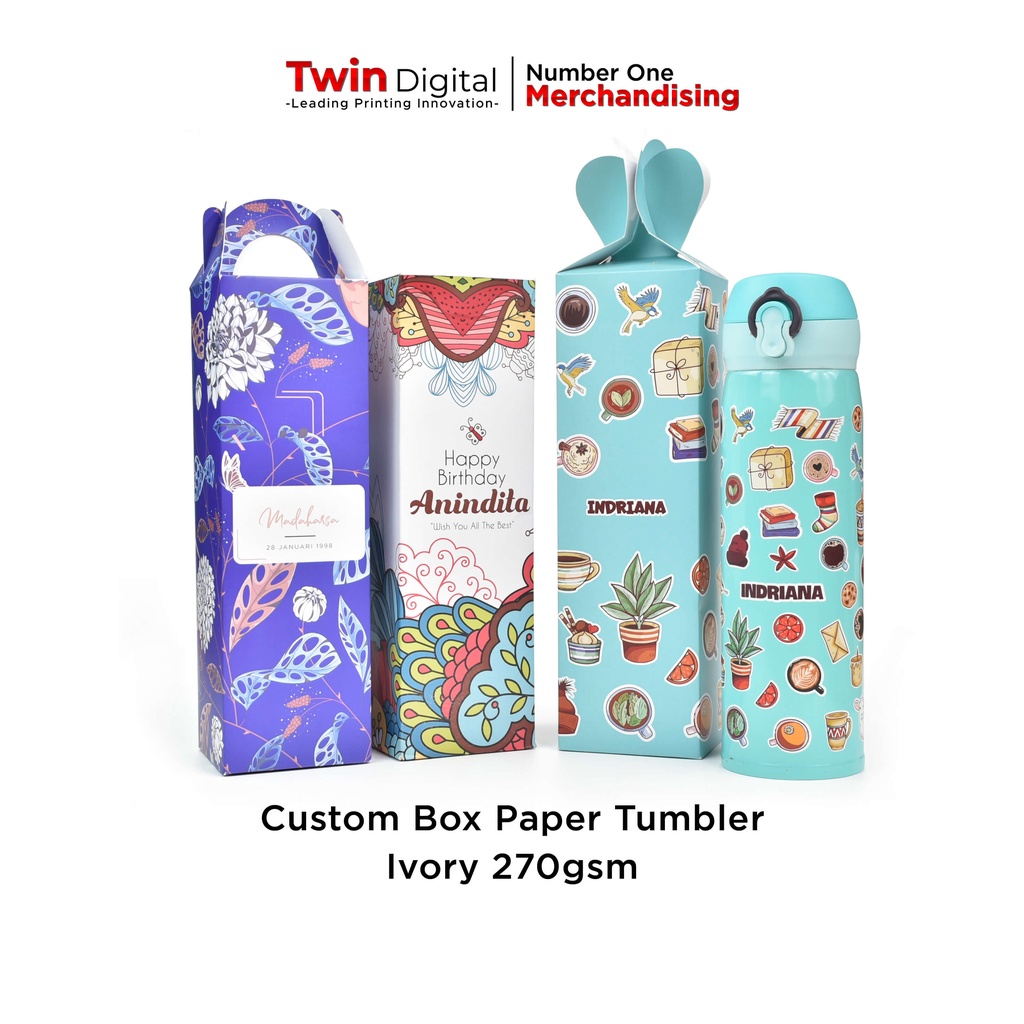 Twindigital Box Tumbler Custom Box Paper Packaging Tumbler - Box Tumbler
