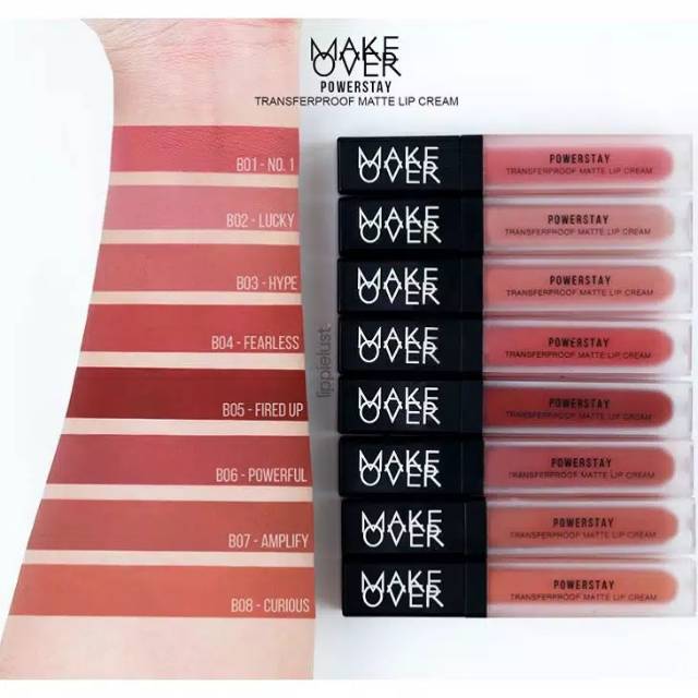 MAKEOVER power stay TRANSFERPROFF matte MakeOver lip Cream powerstay