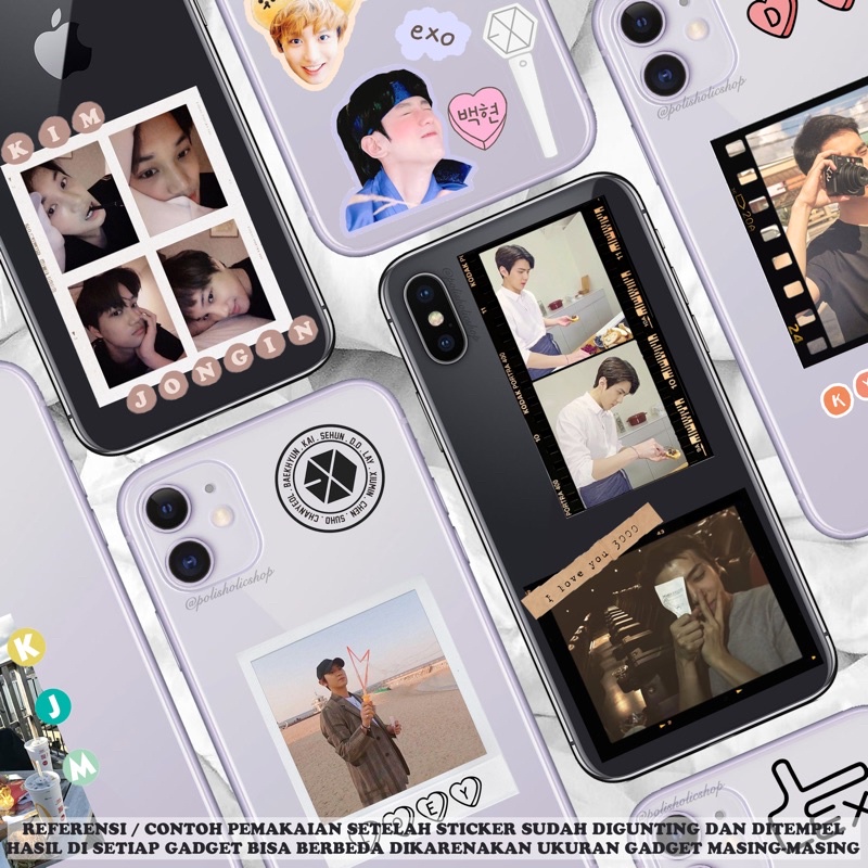 [READY] EXO Aesthetic Boyfriend Material Tumblr Deco EXO Kpop Sticker Case DIY Fanart Stiker