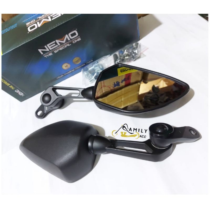 Spion Ducati Nemo 1007 Kaca Bening Motor Universal Nmax Aerox Pcx Vario 150 Lexi Xmax Adv 155 DLL