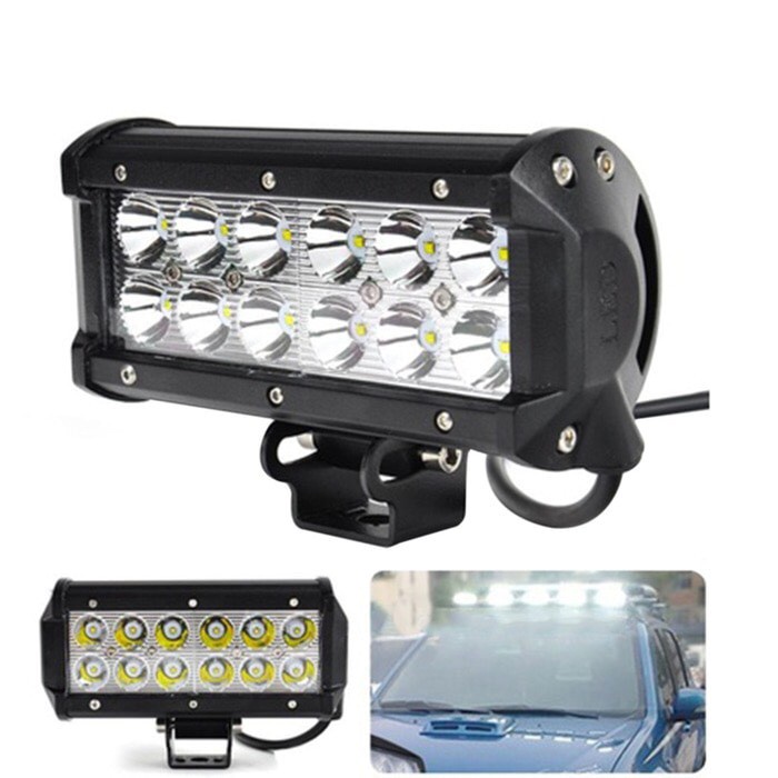 Lampu Sorot LED 19 MATA 120W CREE 3 ROW Offroad 12V 24V Work Light Tembak Mobil Motor Spot Flood