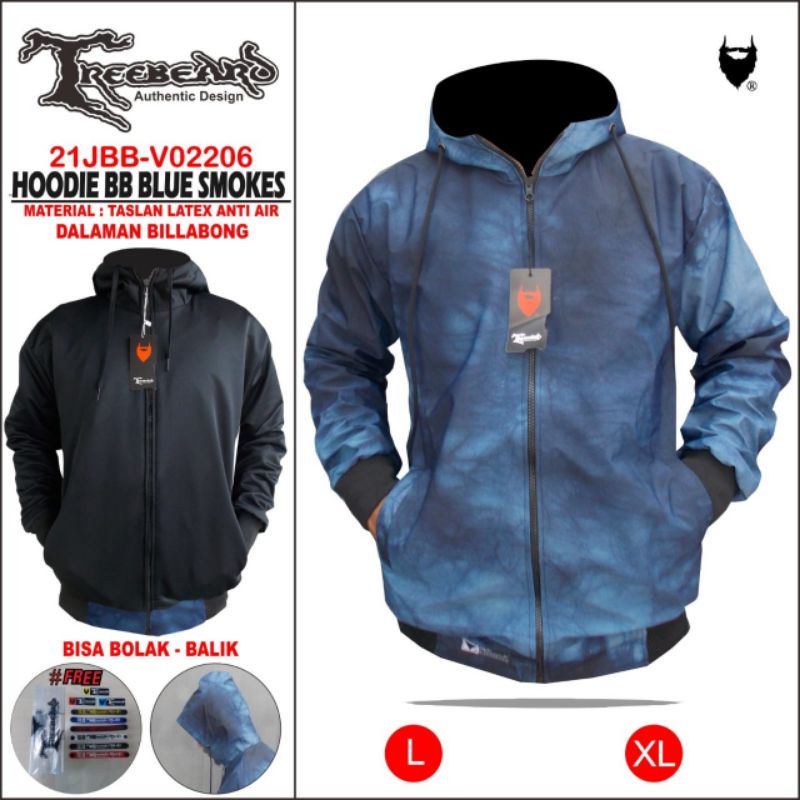 Jaket Pria Hoodie Bolak Balik Original Treeberd