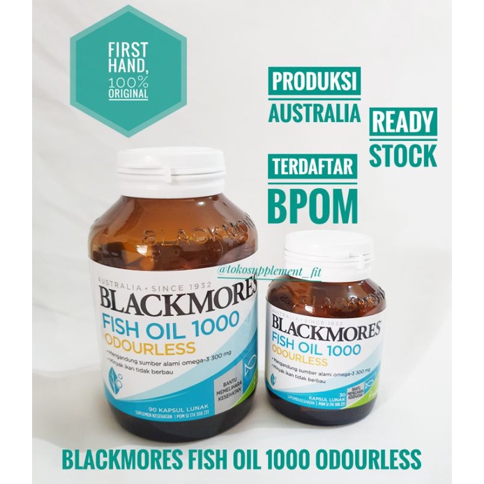 Blackmores Odourless Fish Oil 1000 mg
