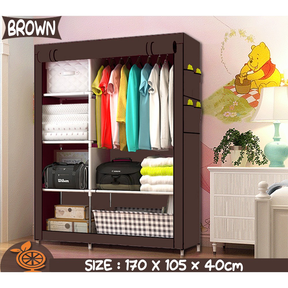 Lemari Portable Kain Di Gulung Ke Atas 105NT Lemari Serbarguna Worldhome66