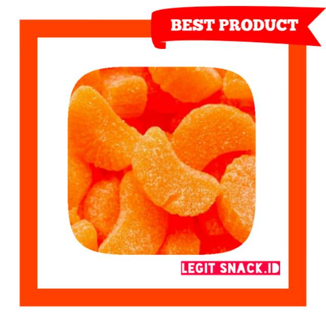 

Permen Jelly Jeruk / Orange Jelly Candy / Jeli Kiloan 500 Gram