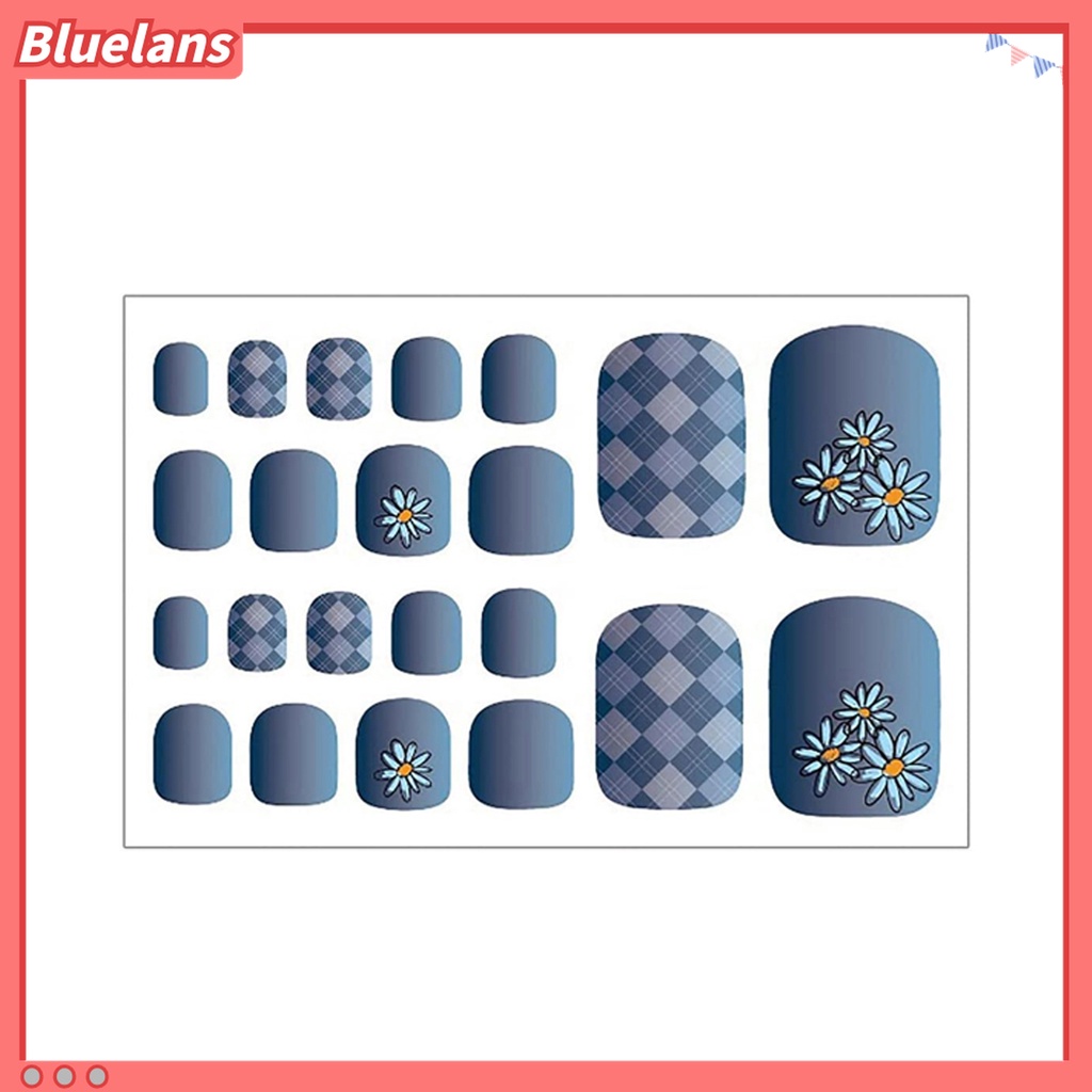 (In Stock) Kacamata Hitam Lensa Warna Warni ♡1 Lembar Stiker Decal Kuku Kaki Wanita Aneka Motif Untuk Pedicure