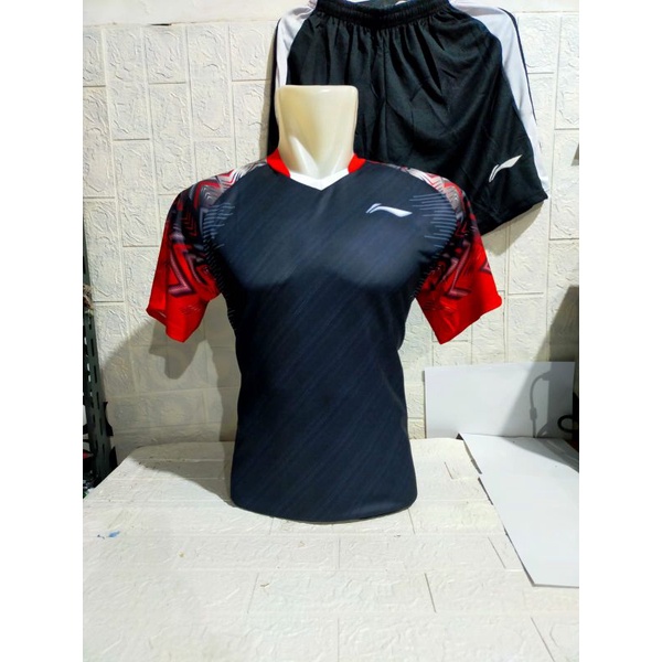 BAJU SETELAN BADMINTON L158P DEWASA/ SETELAN L158P/JERSEY BULUTANGKIS