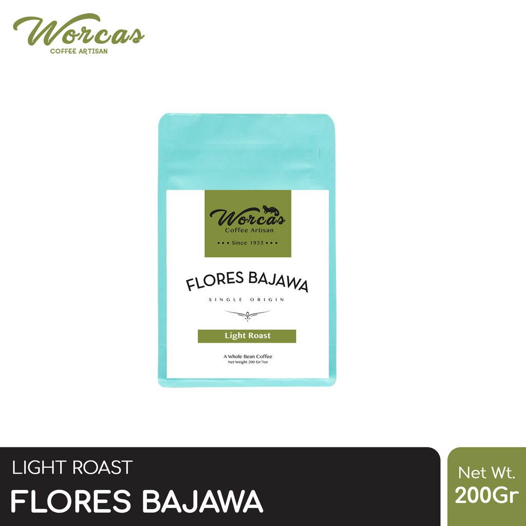 

WORCAS Kopi Arabika Flores Bajawa 200 Gram - Light Roast