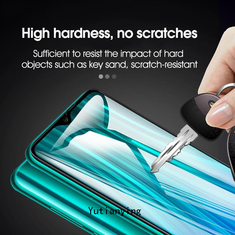 Pelindung Layar Tempered Glass 2 In 1 Untuk Xiaomi Poco X3 Nfc Redmi Note 9 9s 9pro 8 9 Note8 Note7 Redmi 10A 9T 9c 8 8a Pro