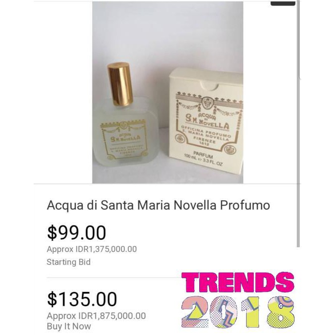 Parfum Ori Eropa nonbox Acqua Di Santa Maria Novella Profumo