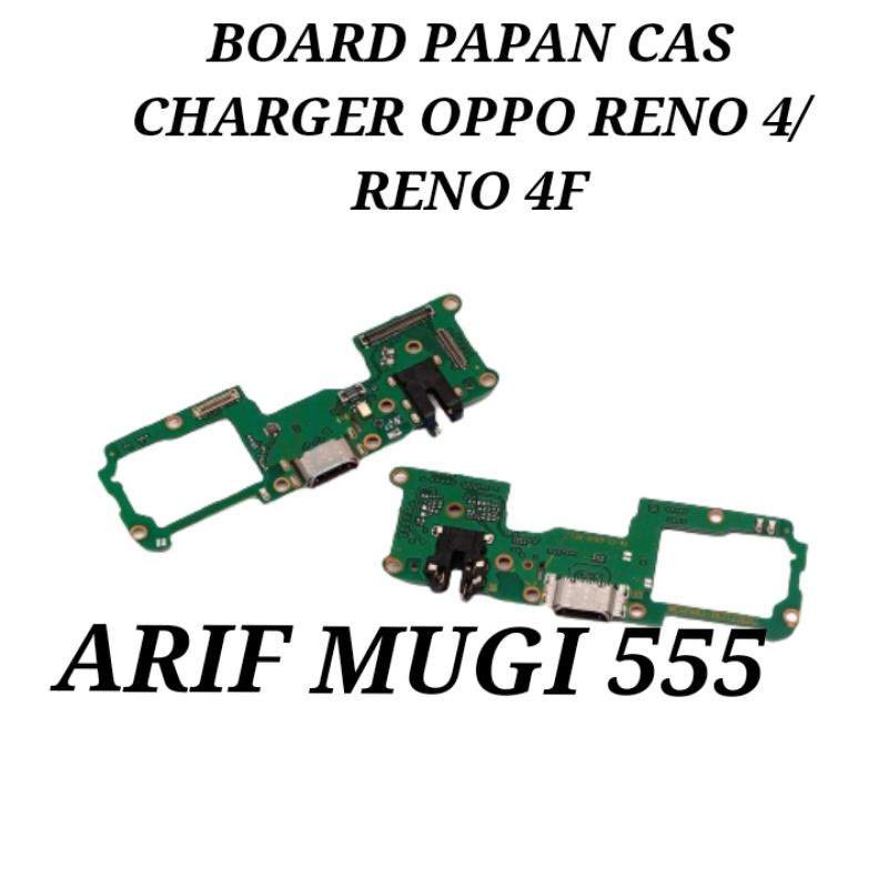 BOARD PAPAN CAS KONEKTOR CONECTOR CHARGER OPPO RENO 4F/OPPO RENO 4 PLUG IN MIC ORIGINAL